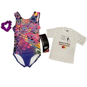 Gymnastics girls brand new leotard sz Small